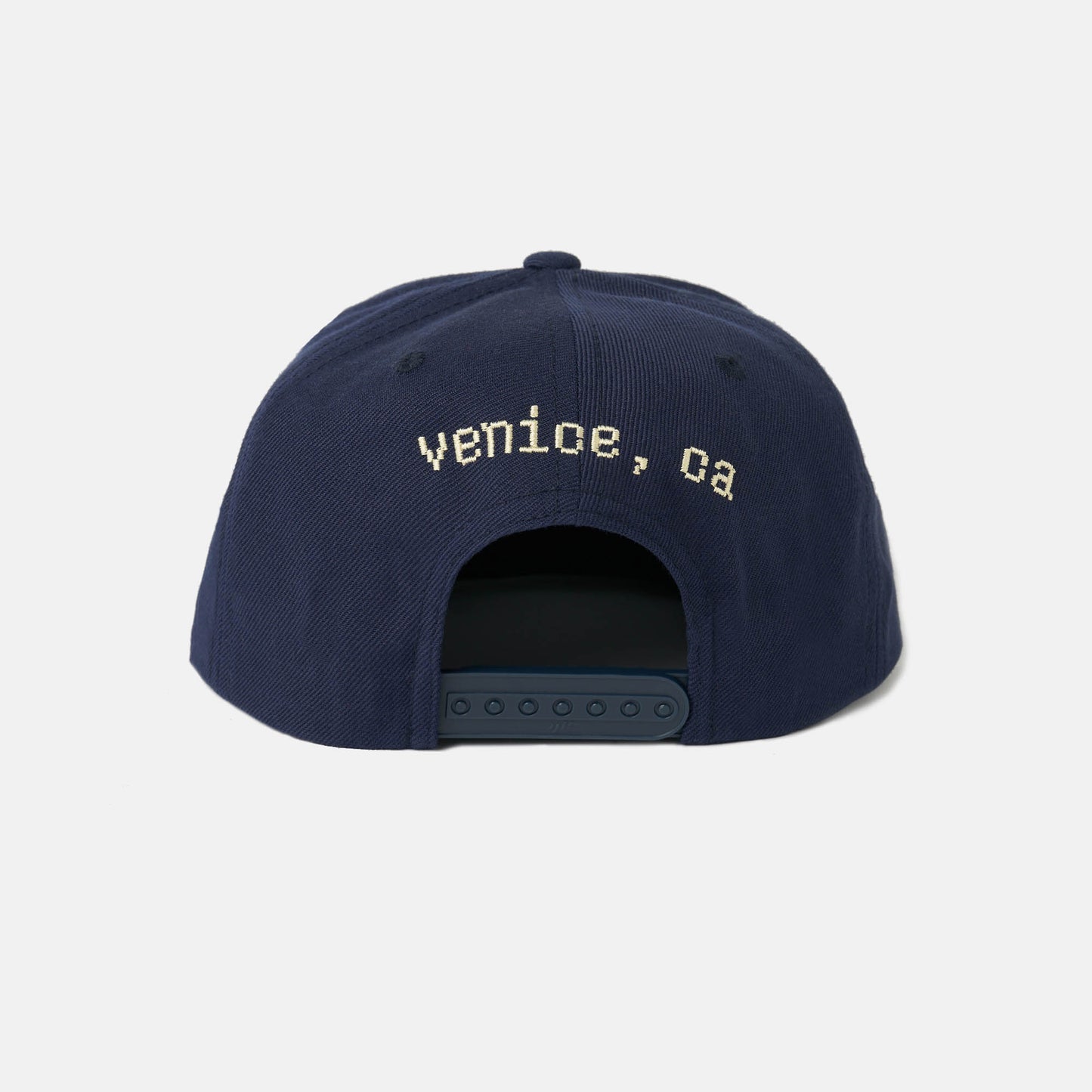 Flowerboy Project Embroidered Snapback Cap | Navy & Cream