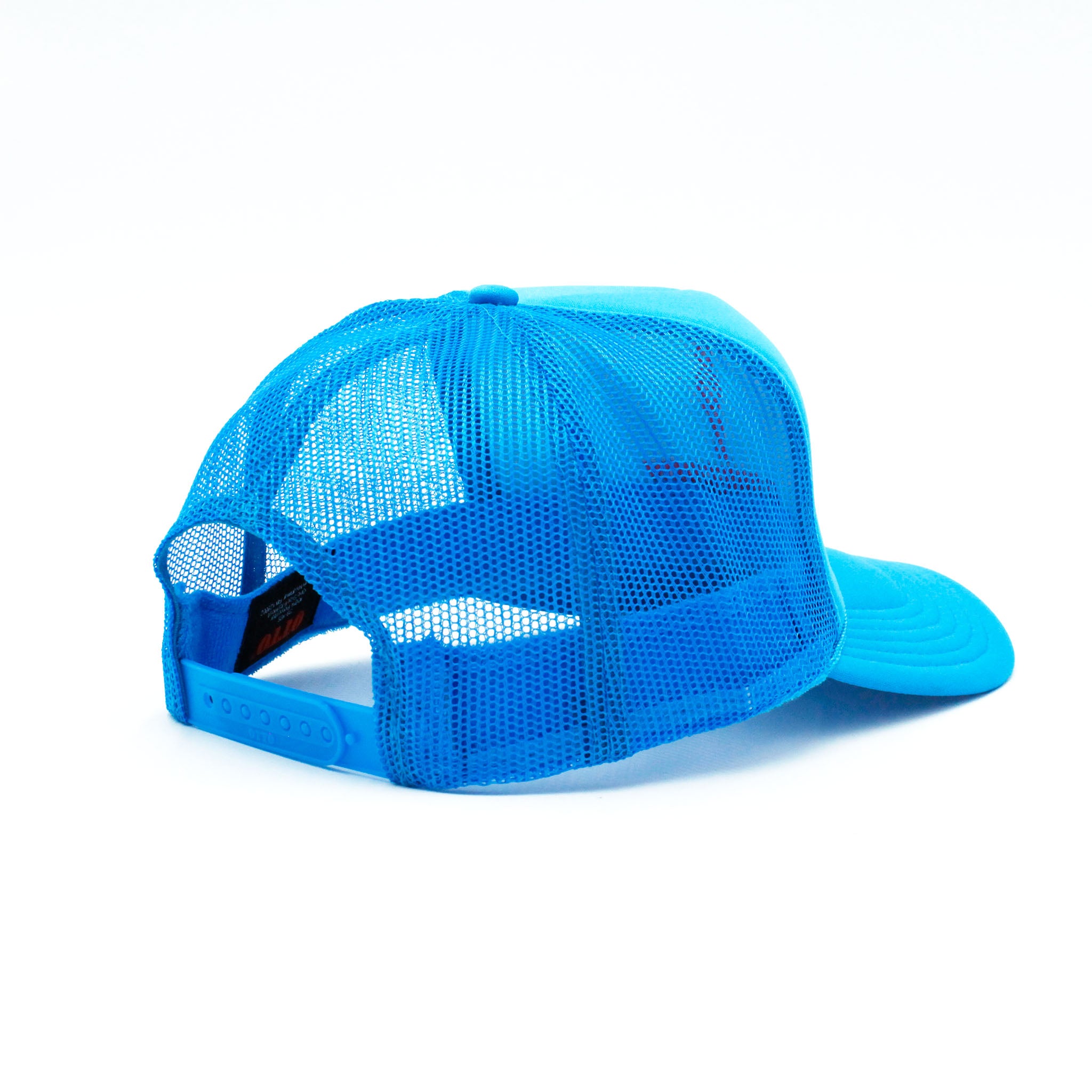 FLOWERBOY PROJECT 10 YEAR TRUCKER HAT | BLUE WITH PINK LOGO