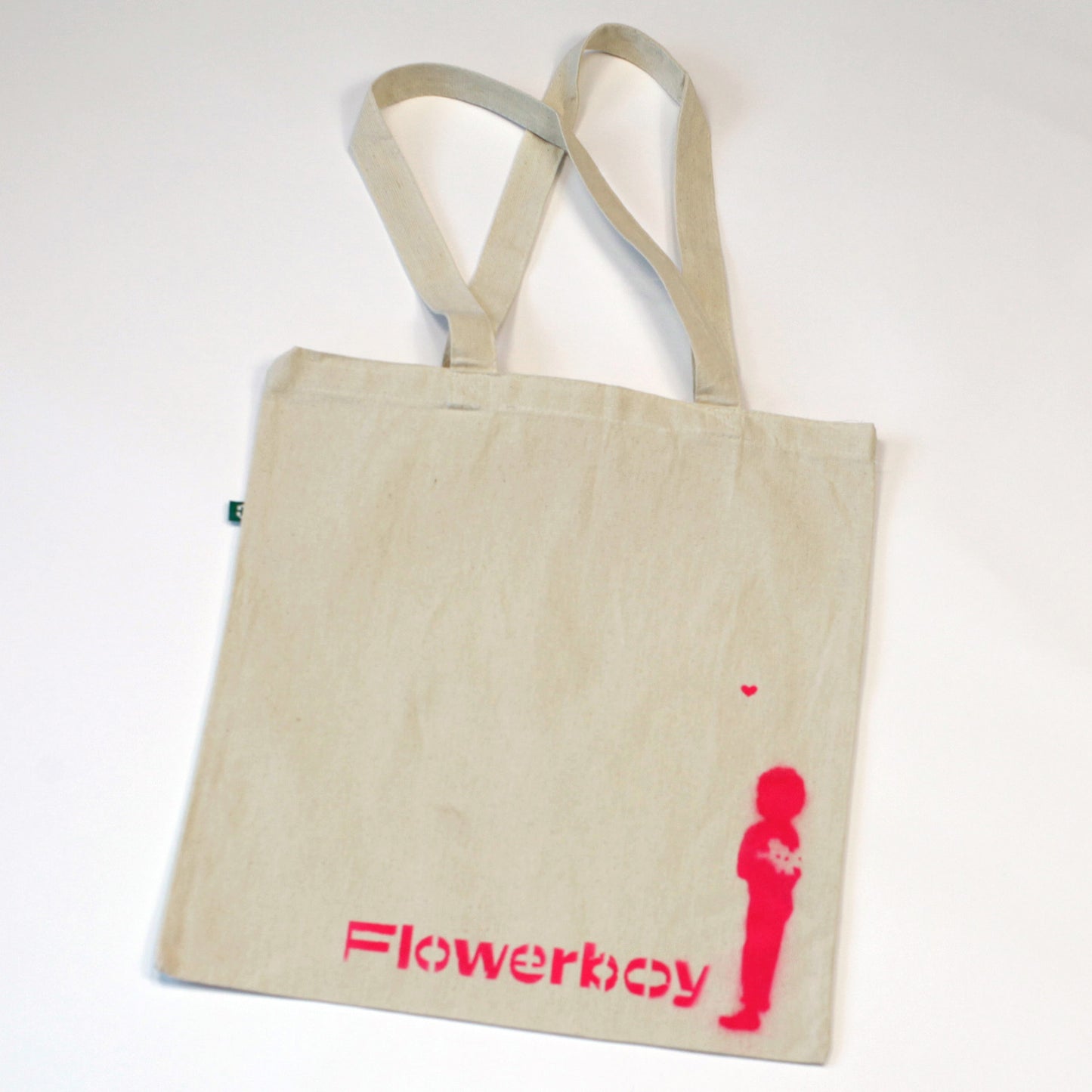 Flowerboy Project Canvas Tote Bag | Spray Paint Pink