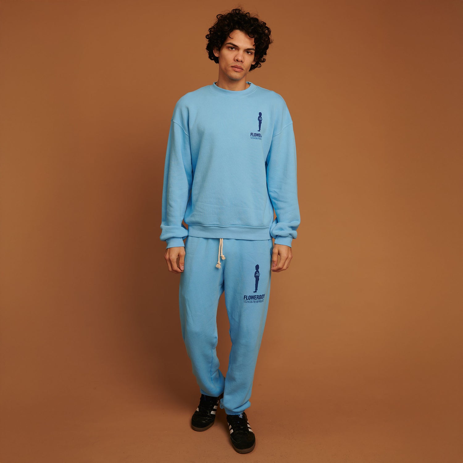 Flowerboy Project Ten Stems Collection Classic Logo Jogger | Light Blue