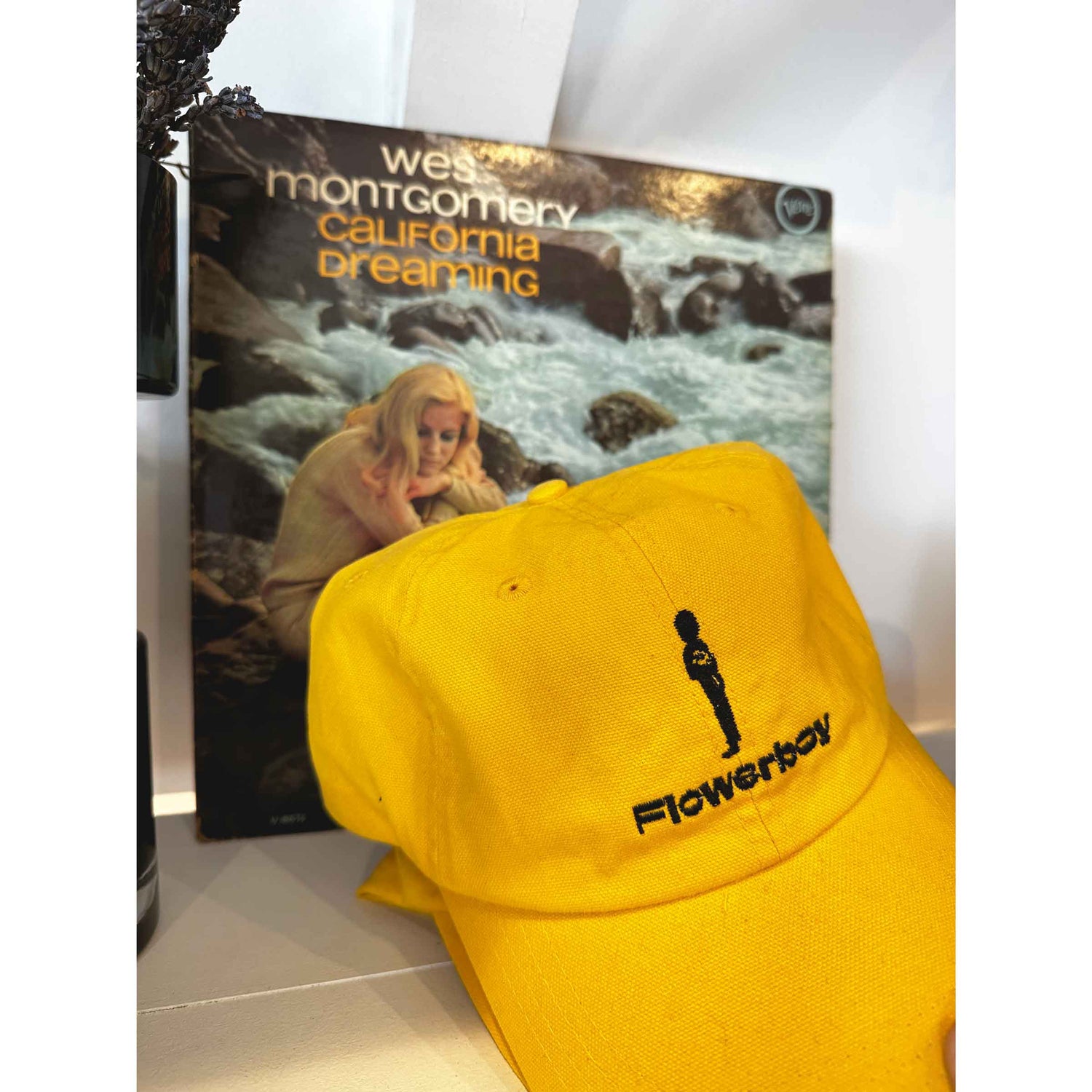 Flowerboy Project Embroidered Dad Hat | Yellow & Black Detail