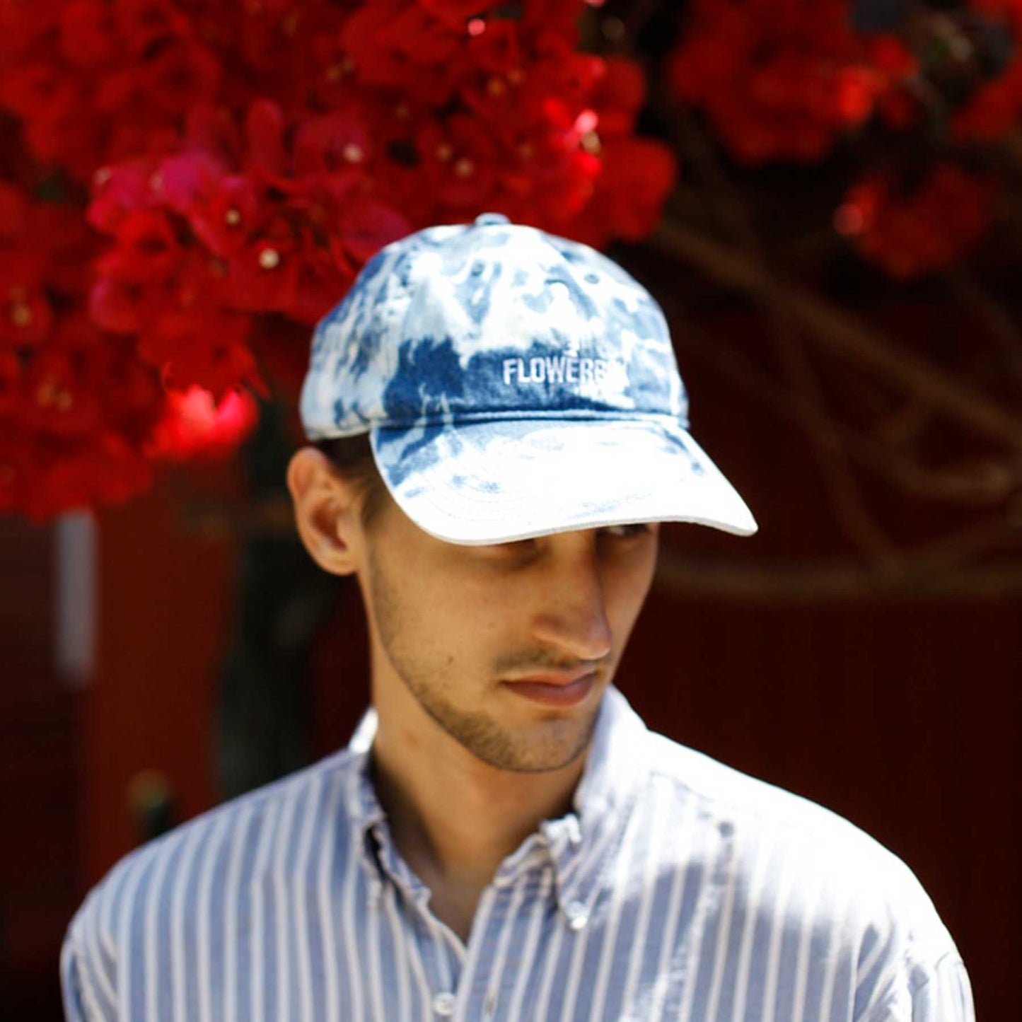 Flowerboy Logo Denim Cap Detail