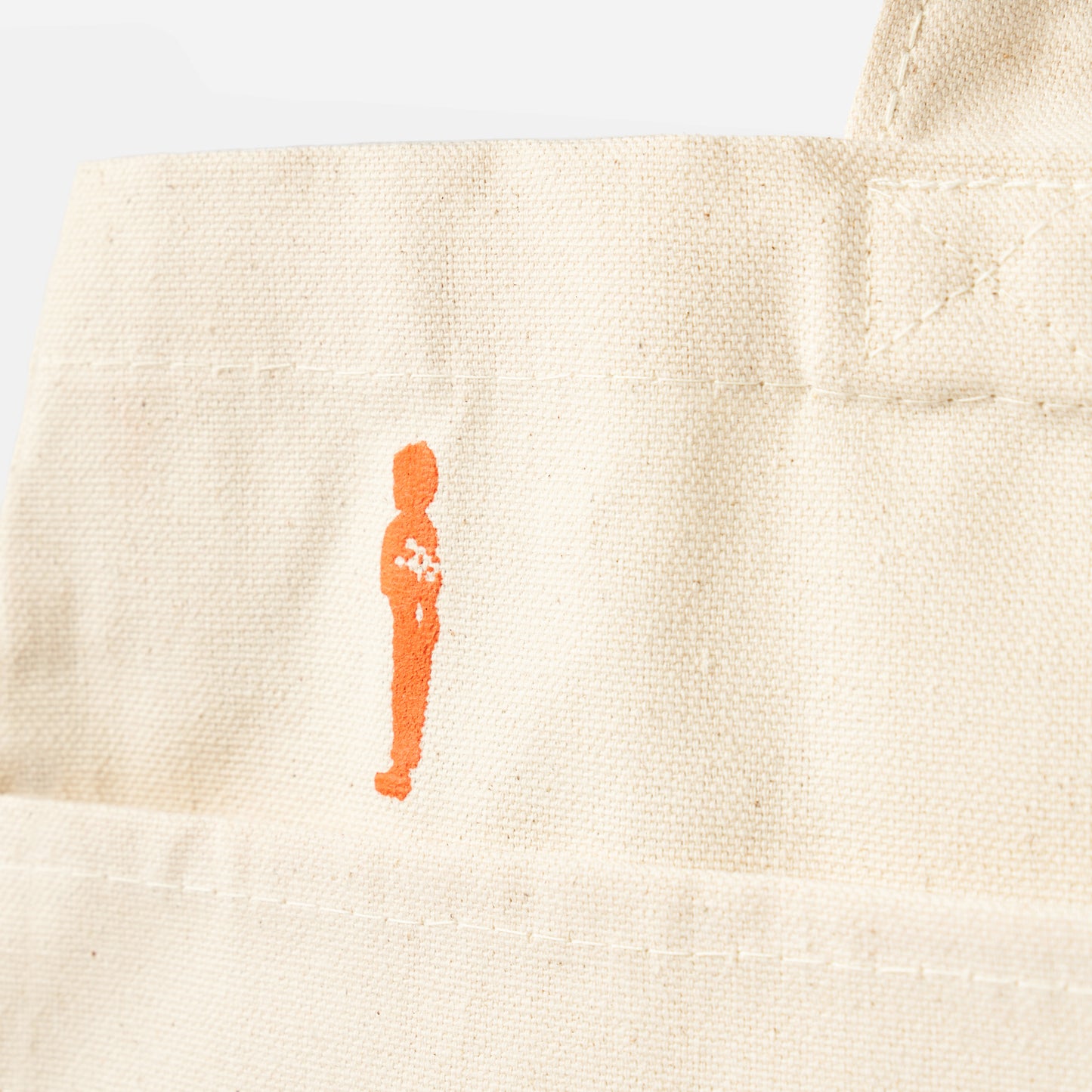Flowerboy Project Canvas Tote Bag | Orange Poppy - Detail