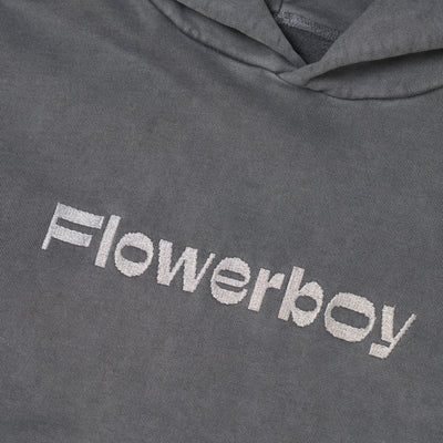 Flowerboy Project Premium Heavyweight Hoodie | Gray - Front Detail