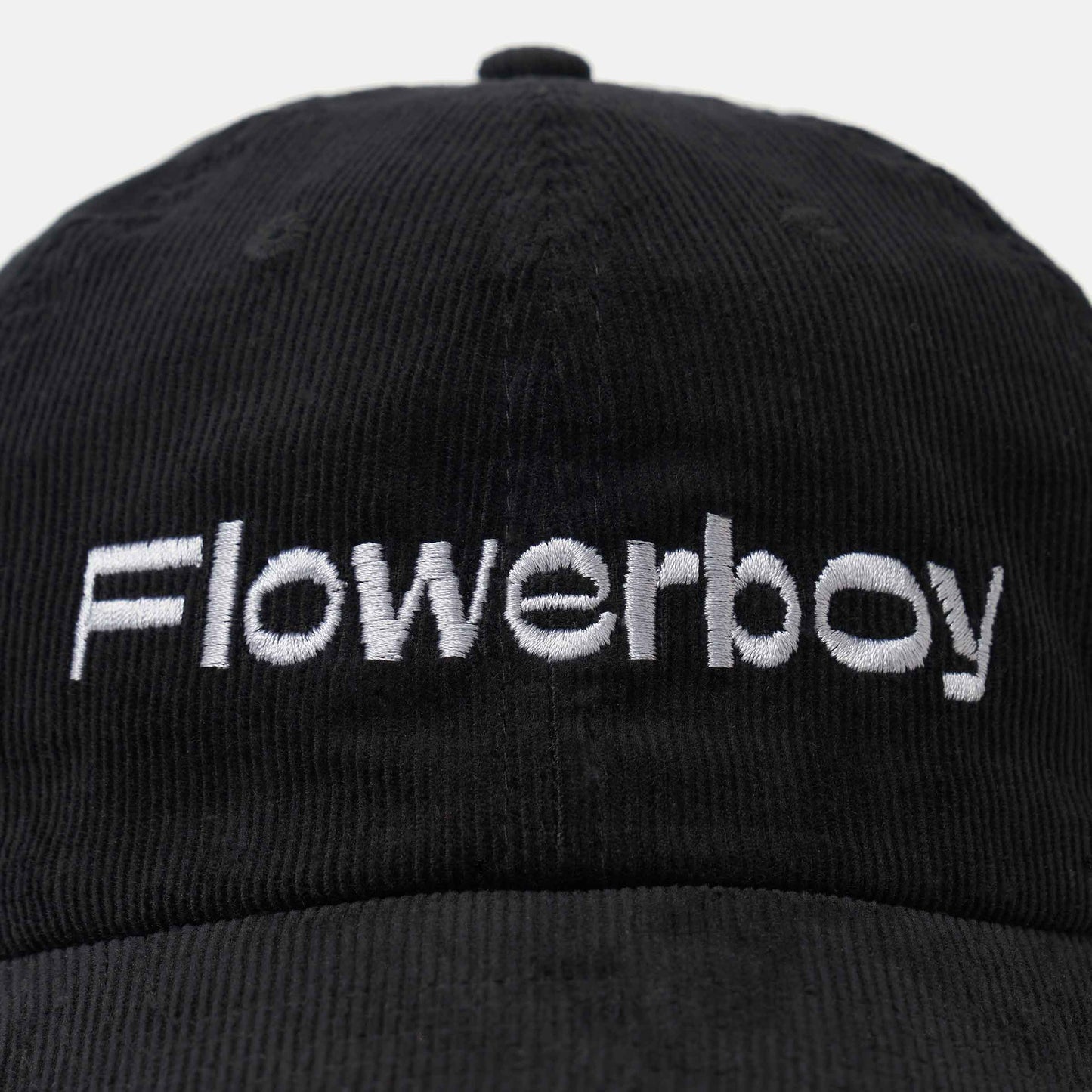 owerboy Project Embroidered Corduroy Cap | Black Detail
