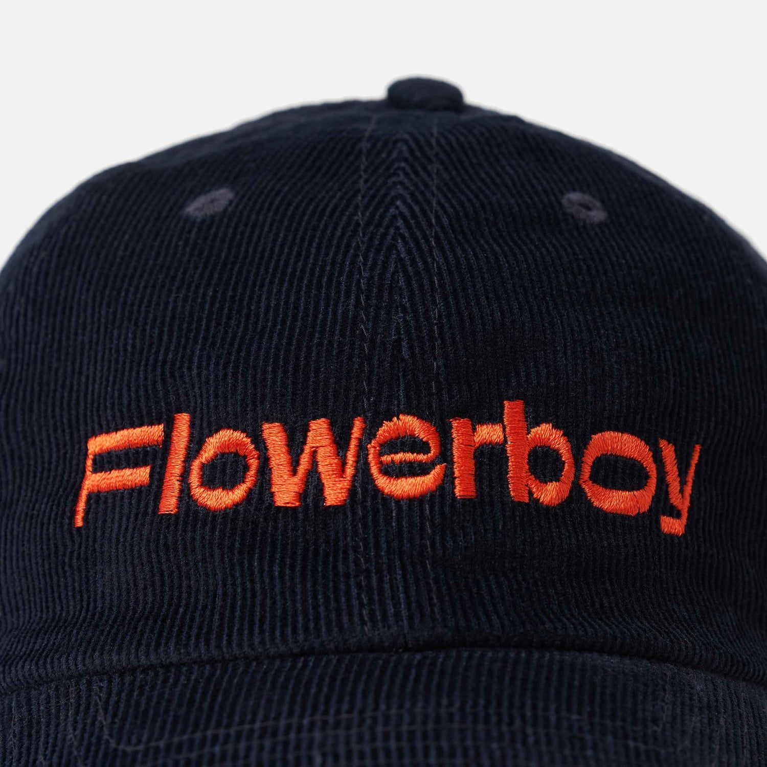 owerboy Project Embroidered Corduroy Cap | Navy Detail